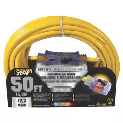 Click here to see Power Zone ORP511830 Powerzone ORP511830 Pro SJTOW Extension Cord, 12/3, 50 ft