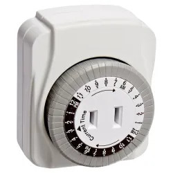 Click here to see Power Zone TNI24111 Powerzone TNI24111 Indoor Electromechanical Timer, 125 V, 8 A, 24 hr