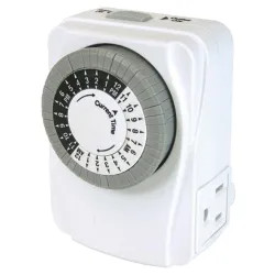 Click here to see Power Zone TNI2423 Powerzone TNI2423 Heavy Duty Indoor Electromechanical Timer, 125 V, 15 A, 24 hr