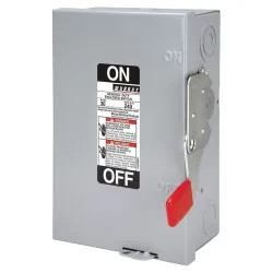 Click here to see Siemens GHN321NU Siemens GHN321NU Safety Switch, 240 V, 30 A, 2 Pole, 3 Wires, Groundable Neutral Insulation, NEMA 1