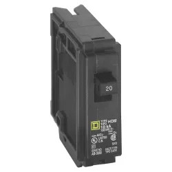 Click here to see Square D HOM120CP HomeLine HOM120CP Standard Circuit Breaker, 120/240 VAC, 20 A, 1 P, 10 kA