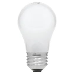 Click here to see Sylvania 10117 Osram Sylvania 10117 Incandescent Lamp, 40 W, 120 V, A15, Medium Bipin G13, 1000 hr