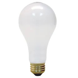 Click here to see Sylvania 50/250W/3WAY/SW Osram Sylvania 19404 Incandescent Lamp, 50/200/250 W, 120 V, A21, Medium Screw ,d, 1200 hr
