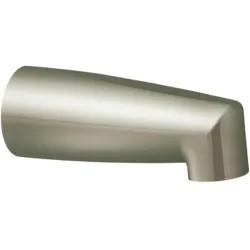 Click here to see Moen 3829BN Moen Chateau Wall Mounted Brushed Nickel Non-Diverter Tub Spout, 1/2-inch Connection Size, IPS - 3829BN