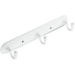 Click here to see Moen 7603W Moen 7603W Yorkshire Triple Robe Hook, White