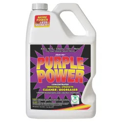 Click here to see Purple Power 4320P Purple Power 4320P Industrial Strength Cleaner/Degreaser, 1 gal, Bottle, Purple, Liquid, Characteristic