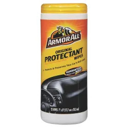 Click here to see Armor All 10861-6 Armored Auto 10861-6 Original Protectant Wipe, 1/2 X 9 in, White, Leather