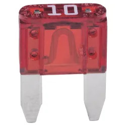 Click here to see Bussman BP/ATM-10-RP Bussmann ATM-10-RP Automotive Mini Non-Indicating Fast Acting Fuse, 32 VDC, 10 A, 1 kA