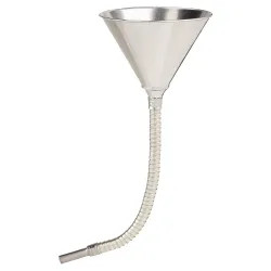 Click here to see Plews 75-007 Plews 75-007 Utility Funnel with Screen, 5-3/4 in Dia x 17-1/2 in H, 1 qt, Steel