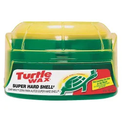 Click here to see Turtle Wax T222 Super Hard Shell Car Wax, 14oz, Tub, Paste, Typical Solvent, Light Green - T222 