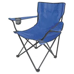 Click here to see Seasonal Trends GB-7230 Seasonal Trends Blue Foldable Camping Chair with Storage Bag, 220 lbs Capacity, Steel Frame, Polyester - GB-7230