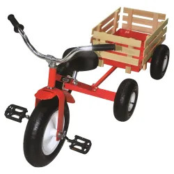 Click here to see North American 53498 North American Tool 53498 Retro Tricycle With Wagon, 33.45 in L x 22.45 in W x 27.55 in H, Steel