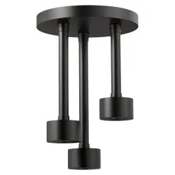Click here to see Brizo 81335-BL Brizo Essential H2Okinetic Pendant Raincan Shower Head, Single-Function, Linear, Round, 1.75 GPM, Ceiling-Mount, WaterSense, Matte Black - 81335-BL