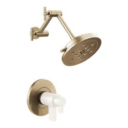 Click here to see Brizo T60235-GLLHP Brizo Litze TempAssure Thermostatic Shower Faucet with Multi-Function Showerhead, Less Handles, 1.75 GPM, Brilliance Luxe Gold - T60235-GLLHP