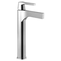 Click here to see Delta 774-DST Delta Zura Chrome Vessel Lavatory Faucet, Less Drain, 1.2 GPM, Single-Handle, DIAMOND Seal, Lever Handle - 774-DST
