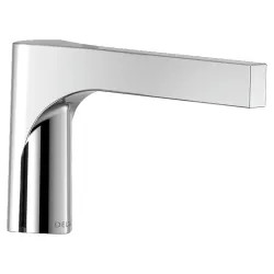 Click here to see Delta RP84846 Delta Zura Chrome Tub Spout for Delta  T4774-FL Floor-Mount Tub Filler, Single-Hole Installation, 9-3/16in Spout Reach, Rigid Spout - RP84846