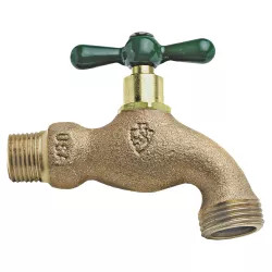 Click here to see Arrowhead Brass 302LF Arrowhead 302 Standard Hose Bibb, 3/4 in MIPT Inlet, 3/4 in Hose Thread Outlet, 125 psi, Brass