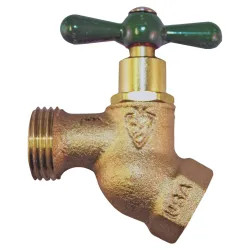 Click here to see Arrowhead Brass 353LF Arrowhead 353 No-Kink Hose Bibb, 3/4 in FIPT Inlet, 3/4 in Hose Thread Outlet, 125 psi, Brass