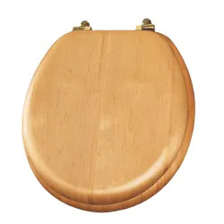 Click here to see Bemis 9601CP378 Bemis 9601CP378 Toilet Seat, For Use With Round Bowls, Wood Veneer, Natural Oak