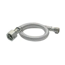 Click here to see Plumb Pak PP23815 Plumb Pak PP23815 EZ Faucet Supply Tube, 3/8 X 1/2 in, Compression X FIP, 36 in L, Stainless Steel, Chrome Plated