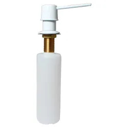 Click here to see Plumb Pak PP4801W PlumbPak Premium 10 Oz. Soap/Lotion Dispenser, Modern, White - PP480-1W