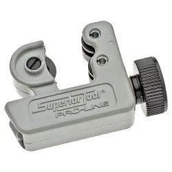 Click here to see Superior 35180 SuperiorTool 35180 Professional, Mini Tube Cutter, 1/8 - 1-1/8 in OD