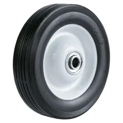 Click here to see Arnold 10275-B Arnold 10275-B Semi-Pneumatic Ribbed Tread Wheel, 10 X 2-3/4 in, 5/8 in Shaft, 175 lb Load Capacity
