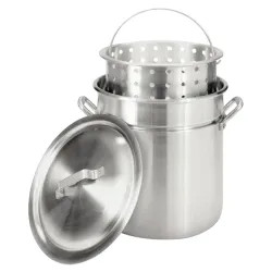 Click here to see Barbour 4042 Barbour Bayou Classic Heavy Duty Fryer/Steamer With Lid and Basket, 42 qt Capacity, 15-1/2 in Dia