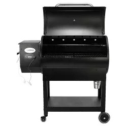 Click here to see Dansons 60900 Louisiana 60900 Heavy Duty Smoker/BBQ Pellet Grill, 913 sq-in 45-3/4 in W x 24 in D x 43-3/4 in H
