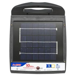 Click here to see Fi-Shock ESP10M-FS Fi-Shock ESP10M-FS Electric Fence Charger, Solar/Battery Powered, 4 VDC Input, 0.15 j
