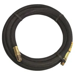 Click here to see Flame HP-10 Flame Engineering HP Hose Assembly, 1/4 in x 10 ft, MNPT, 350 psi, Rubber