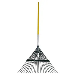 Click here to see Flexrake CF24A Flexrake Garden CF24A Spring-Action Leaf Rake, 24 in W Head, 24 Tine, 48 in Handle