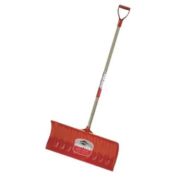 Click here to see Garant NPP26KDU Nordic NPP26KDU Snow Pusher With D-Grip, 24 in W, Polyethylene, 46-1/4 in, Stained Ash Wood