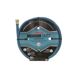 Click here to see Gilmour 15-12050 Gilmour 15-12050 Garden Hoses, Rubber/Vinyl, Medium-Duty, 1/2 Inch x 50 Foot