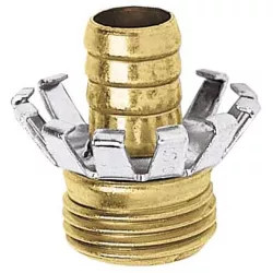 Click here to see Gilmour C34M Gilmour C34M Clinch Hose Repair Coupler, 3/4 in, Male, 1/4 X 3/8, Brass