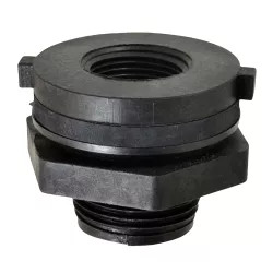 Click here to see Green Leaf TF12P-E Green Leaf TF12P-E Tank Fitting, 1/2 in, FPT, Polypropylene