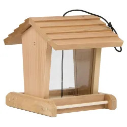 Click here to see Heath 152 Heath Outdoor 152 Classic Hopper Bird Feeder, 3 lb Capacity, Aromatic Cedar