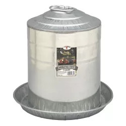 Click here to see Miller Mfg 9835 Miller 9835 Double Wall Heavy Gauge Poultry Fountain, 5 gal Capacity, 15-1/4 in Dia X 15-1/4 in H