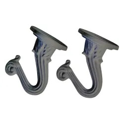 Click here to see Landscapers Select GB0423L Landscapers Select Ceiling Swag Hook with Toggle Bolt, 8lb Capacity, Zinc, White Finish - GB0423L