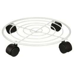 Click here to see Landscapers Select GB-3623 Landscapers Select Planter Dolly with 4 Non-Locking Casters, White - GB-3623