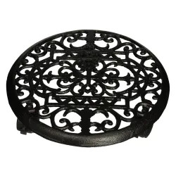 Click here to see Landscapers Select W52890-3L Landscapers Select Planter Dolly with Black Iron Shelf, 3 Locking Casters, For Indoor/Outdoor Use, Black - W52890-3L