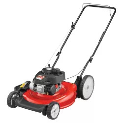 Click here to see MTD 11A-B0S5700 Yard Machines 11A-B0S5700 High Rear Wheel Push Mower, 21 in W x 1-1/4 - 3-3/4 in H Cutting, Powermore, 140 cc Gas