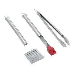 Click here to see GrillPro 40035 GrillPro 40035 3-Piece Tool Set, Stainless Steel Blade