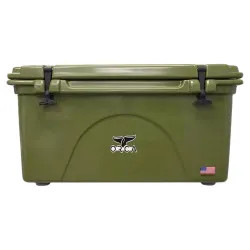 Click here to see Orca ORCG075 ORCA ORCG075 Roto-Molded Cooler, 75 qt, Up To 10 Days Ice Retention Time, Premium Insulation, 35 in L x 18 in W