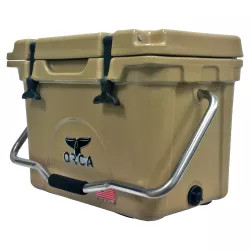Click here to see Orca ORCT020 ORCA ORCT020 Roto-Molded Cooler, 20 qt, Up To 10 Days Ice Retention Time, Premium Insulation, 19 in L x 13-3/4 in W