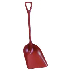 Click here to see Poly-Pro P6982R Poly-Pro Tools Tuffy P6982R Scoop Shovel, 14 in W X 17 in L, Polymer, 42 in, D-Grip Polymer