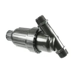 Click here to see Raindrip R605DT Raindrip R605DT Y-Filter/Fertilizer Applicator, For Use With Hose/Pipe Anti-Siphon, 3/4 in MNPT