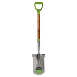 Click here to see Ames 2593800 Ames True Temper Garden Spade, 8-1/4 in W X 12-1/4 in L, Steel, 24 in, D-Grip North American Hardwood