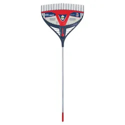 Click here to see Ames 193101400 True American 193101400 Leaf Rake, 26 in W, 26 Tine, 60 in Handle