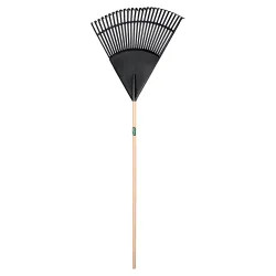 Click here to see Ames 64309 Union Tools 64309 Angled Tine Leaf Rake, 24 in W Head, 24 Tine, 48 in Handle